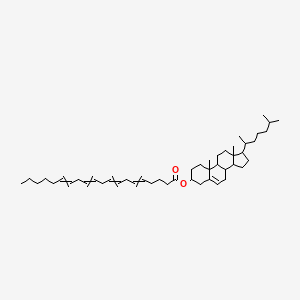 molecular formula C47H76O2 B1225948 [10,13-dimethyl-17-(6-methylheptan-2-yl)-2,3,4,7,8,9,11,12,14,15,16,17-dodecahydro-1H-cyclopenta[a]phenanthren-3-yl] icosa-5,8,11,14-tetraenoate 