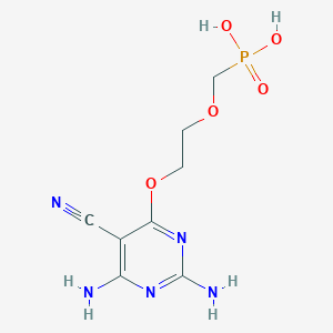 2-(2,6-Diamino-5-cyano-pyrimidin-4-yl)oxyethoxymethylphosphonic acid