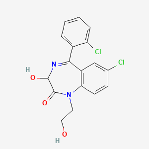 molecular formula C17H14Cl2N2O3 B1225968 N-(2-Hydroxyethyl)lorazepam CAS No. 51230-35-4