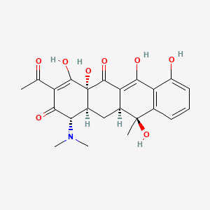 molecular formula C23H25NO8 B1225982 2-Acetyl-2-decarboxamidotetracycline CAS No. 6542-44-5