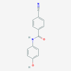 molecular formula C14H10N2O2 B122599 4-Cyano-N-(4-hydroxyphenyl)benzamide CAS No. 149505-51-1