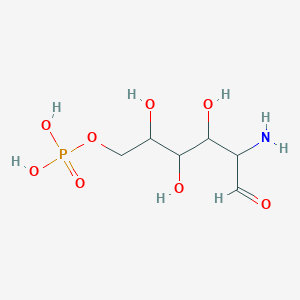 molecular formula C6H14NO8P B1226003 (5-Amino-2,3,4-trihydroxy-6-oxohexyl) dihydrogen phosphate CAS No. 6665-06-1