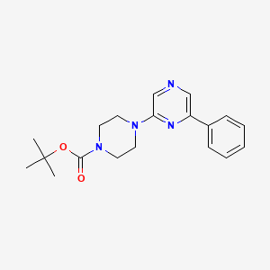 molecular formula C19H24N4O2 B12260035 Tert-butyl 4-(6-phenylpyrazin-2-yl)piperazine-1-carboxylate 