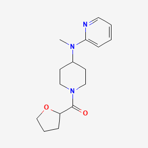 molecular formula C16H23N3O2 B12260206 N-methyl-N-[1-(oxolane-2-carbonyl)piperidin-4-yl]pyridin-2-amine 