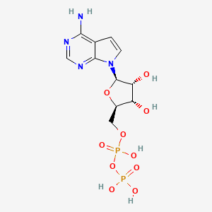 molecular formula C11H16N4O10P2 B1226024 Tubercidin-5'-diphosphate CAS No. 21080-53-5