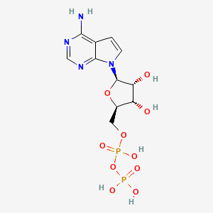 molecular formula C11H16N4O10P2 B1226024 7-Deazaadenosine-5'-Diphosphate CAS No. 21080-53-5