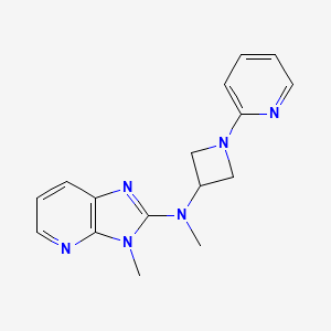 molecular formula C16H18N6 B12260248 N-methyl-N-{3-methyl-3H-imidazo[4,5-b]pyridin-2-yl}-1-(pyridin-2-yl)azetidin-3-amine 