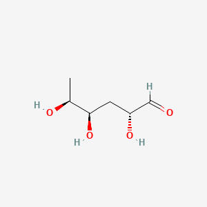 molecular formula C6H12O4 B1226025 Aldehydo-ascarylose 