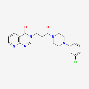 3-[3-[4-(3-Chlorophenyl)-1-piperazinyl]-3-oxopropyl]-4-pyrido[2,3-d]pyrimidinone