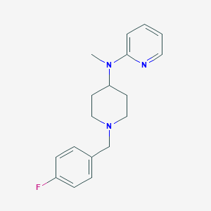 molecular formula C18H22FN3 B12260348 N-{1-[(4-fluorophenyl)methyl]piperidin-4-yl}-N-methylpyridin-2-amine 