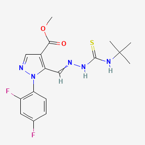 molecular formula C17H19F2N5O2S B1226058 CID 2745687 
