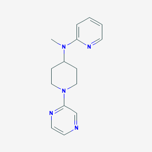 molecular formula C15H19N5 B12260623 N-methyl-N-[1-(pyrazin-2-yl)piperidin-4-yl]pyridin-2-amine 
