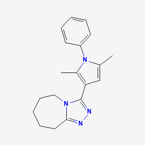 3-(2,5-dimethyl-1-phenyl-3-pyrrolyl)-6,7,8,9-tetrahydro-5H-[1,2,4]triazolo[4,3-a]azepine