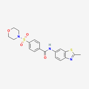 N-(2-methyl-1,3-benzothiazol-6-yl)-4-(4-morpholinylsulfonyl)benzamide