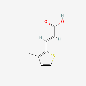 molecular formula C8H8O2S B1226076 3-(3-甲基-2-噻吩基)丙烯酸 CAS No. 77741-66-3
