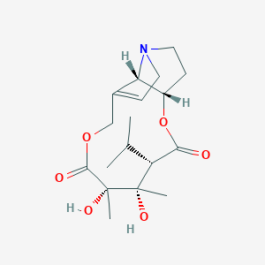 (1S,4S,5S,6S,16S)-5,6-dihydroxy-5,6-dimethyl-4-propan-2-yl-2,8-dioxa-13-azatricyclo[8.5.1.013,16]hexadec-10-ene-3,7-dione