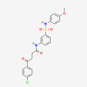 4-(4-chlorophenyl)-N-[3-[(4-methoxyphenyl)sulfamoyl]phenyl]-4-oxobutanamide