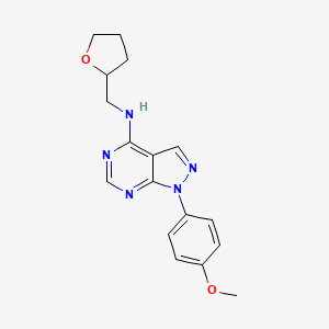 1-(4-methoxyphenyl)-N-(2-oxolanylmethyl)-4-pyrazolo[3,4-d]pyrimidinamine
