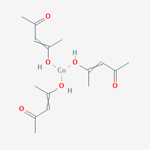 molecular formula C15H24CoO6 B1226104 Cobalt;4-hydroxypent-3-en-2-one CAS No. 21679-46-9