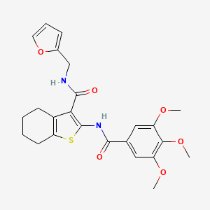 N-(2-furanylmethyl)-2-[[oxo-(3,4,5-trimethoxyphenyl)methyl]amino]-4,5,6,7-tetrahydro-1-benzothiophene-3-carboxamide
