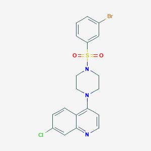4-[4-(3-Bromophenyl)sulfonyl-1-piperazinyl]-7-chloroquinoline
