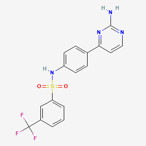 N1-[4-(2-aminopyrimidin-4-yl)phenyl]-3-(trifluoromethyl)benzene-1-sulfonamide