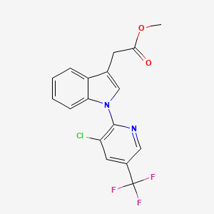 methyl 2-{1-[3-chloro-5-(trifluoromethyl)-2-pyridinyl]-1H-indol-3-yl}acetate