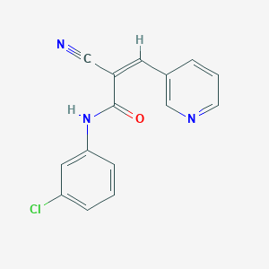 (Z)-N-(3-chlorophenyl)-2-cyano-3-pyridin-3-ylprop-2-enamide