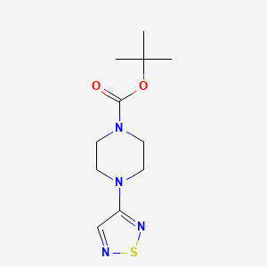 molecular formula C11H18N4O2S B12261646 Tert-butyl 4-(1,2,5-thiadiazol-3-yl)piperazine-1-carboxylate 
