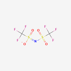 molecular formula C2F6NO4S2- B1226172 N-Propyl-Methyl Piperidinium Bis(trifluoroMethylsulfonyl)Imide CAS No. 98837-98-0