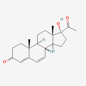 molecular formula C21H28O3 B1226177 17-Hydroxypregna-4,6-diene-3,20-dione CAS No. 2477-60-3