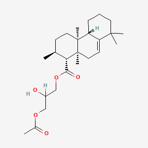 3-(Acetyloxy)-2-hydroxypropyl 2,4a,8,8,10a-pentamethyl-1,2,3,4,4a,4b,5,6,7,8,10,10a-dodecahydrophenanthrene-1-carboxylate
