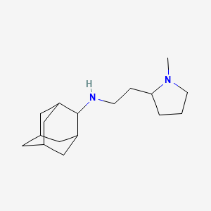 molecular formula C17H30N2 B1226189 N-[2-(1-methyl-2-pyrrolidinyl)ethyl]-2-adamantanamine 