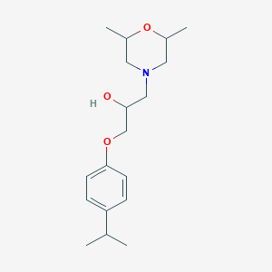 1-(2,6-Dimethyl-4-morpholinyl)-3-(4-propan-2-ylphenoxy)-2-propanol