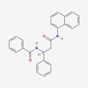 N-[3-(1-naphthalenylamino)-3-oxo-1-phenylpropyl]benzamide