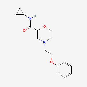 molecular formula C16H22N2O3 B12261988 N-cyclopropyl-4-(2-phenoxyethyl)morpholine-2-carboxamide 