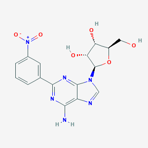 molecular formula C16H16N6O6 B012262 2-(m-Nitrophenyl)adenosine CAS No. 109875-47-0