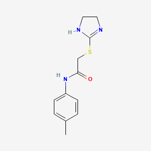 2-(4,5-dihydro-1H-imidazol-2-ylthio)-N-(4-methylphenyl)acetamide