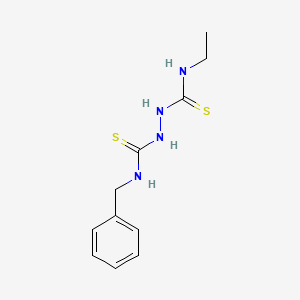 molecular formula C11H16N4S2 B1226201 1-[(BENZYLCARBAMOTHIOYL)AMINO]-3-ETHYLTHIOUREA 