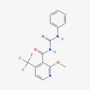 N-[anilino(oxo)methyl]-2-methoxy-4-(trifluoromethyl)-3-pyridinecarboxamide