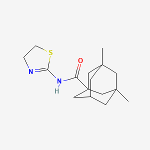 molecular formula C16H24N2OS B1226210 N-(4,5-dihydrothiazol-2-yl)-3,5-dimethyl-1-adamantanecarboxamide 