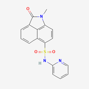 1-methyl-2-oxo-N-(2-pyridinyl)-6-benzo[cd]indolesulfonamide