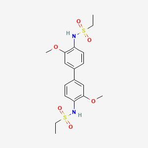 N-[4-[4-(ethylsulfonylamino)-3-methoxyphenyl]-2-methoxyphenyl]ethanesulfonamide