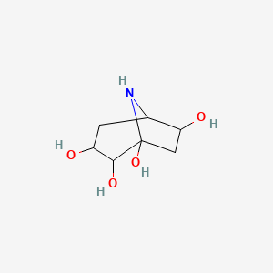 molecular formula C7H13NO4 B1226241 Calystegine B1 