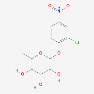 2-(2-Chloro-4-nitrophenoxy)-6-methyloxane-3,4,5-triol