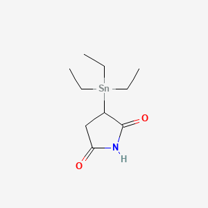 molecular formula C10H19NO2Sn B1226256 Triethylstannylsuccinimide CAS No. 53583-75-8