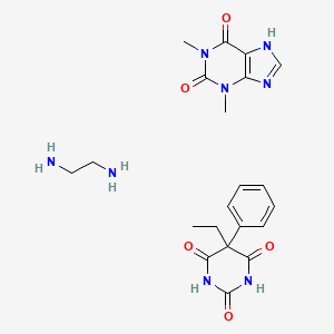 molecular formula C21H28N8O5 B1226264 Novophyllin CAS No. 63907-40-4