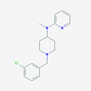 molecular formula C18H22ClN3 B12262654 N-{1-[(3-chlorophenyl)methyl]piperidin-4-yl}-N-methylpyridin-2-amine 