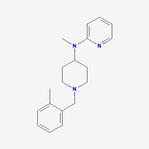 molecular formula C19H25N3 B12262661 N-methyl-N-{1-[(2-methylphenyl)methyl]piperidin-4-yl}pyridin-2-amine 