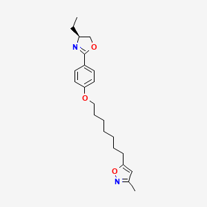 5-(7-(5-Hydro-4-ethyl-2-oxazolyl)phenoxy)heptyl)-3-methyl isoxazole
